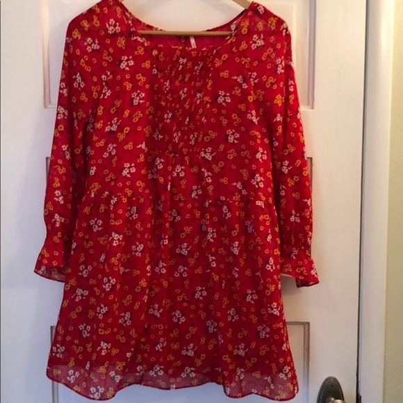 Free People Tops - FREE PEOPLE Court Me With Flowers Tunic Size 4 Free People Tops - FREE PEOPLE Court Me With Flowers Tunic Size 4
